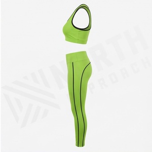 Conjunto Deportivo de Dos Piezas para Mujer, Leggings de Cintura Alta sin Costuras para Gimnasio y Yoga, Conjunto de Sujetador Deportivo Estampado, Ropa Deportiva para Correr y Hacer Ejercicio - Product Image 3