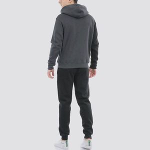 Conjuntos de Sudadera y Pantalones Deportivos Personalizados en Dos Tonos Gris Carbón, Sudadera con Capucha y Pantalones Jogger, Ropa Deportiva Informal para Invierno - Product Image 2