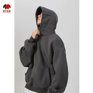 Sweat à capuche pour homme Ryan Pro Gear Custom Design, tissu respirant avec logo personnalisé et poche design. - Product Image 3
