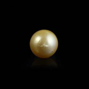 Perle dorée lâche de 4,4 carats, pierre précieuse époustouflante pour bijoux fins - Product Image 1