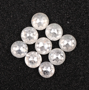 Diamant blanc naturel de 1,10 ct, 2,7 à 2,9 mm, diamant rond taille rose, diamant naturel brut extra-doux pour bague de mariage - Product Image 6