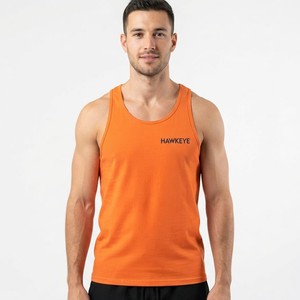 2026 100% Cotton Polyester Made Men's T-Shirts Without Sleeve Most Selling High Stretchable Jerseys Tank Tops <b>Vests</b> For Male - Product Image 2