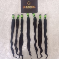 Extensions de cheveux humains vierges bruts sans trame, texture naturelle pour tresseurs professionnels