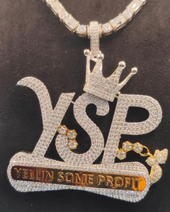 Colgante de Lujo Personalizado con Nombre Hip Hop, Colgante de Plata 925 Iced Out, Colgante con Logotipo de Letra VVS Moissanite Personalizado para Regalo - Product Image 1