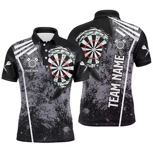 Nueva Camiseta Polo con Diseño de Dardos a la Moda para Hombre, Manga Corta de Verano, Uniformes de Equipo con Nombre Personalizado, Camisetas Polo con Estampado Digital, Ropa Urbana - Product Image 4
