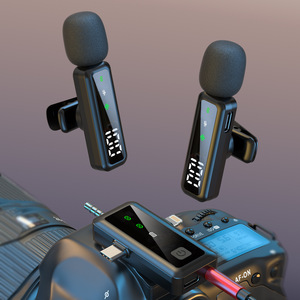 New Private Model H68 for <b>Wireless</b> Lavalerian <b>Microphone</b> All-Pointing Three-in-one Live VLOG Shooting Radio Noise - Product Image 3