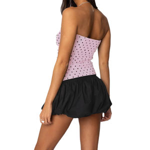 <b>Pink</b> Women's <b>Tube</b> <b>Top</b> Aesthetic Strapless Crop <b>Top</b> Cute Style Summer Going Out <b>Top</b> for Women cheap price with custom OEM - Product Image 4