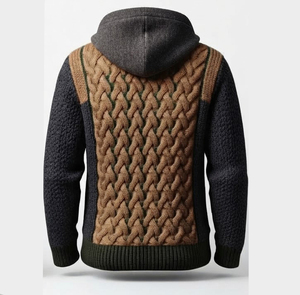 Trendy Men's Teenager Youth Streetwear Regular Fit Casual Jersey Knitted 100% Cotton <b>Waterproof</b> Eco-Friendly Pocket Hoodies - Product Image 2