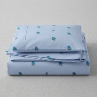 Ensemble de draps plats en percale 100% coton avec 2 taies d'oreiller, 150TC, respirant toute saison, literie pour adultes, taille king, usage hôtelier