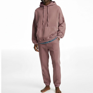 Survêtement décontracté pour homme, le plus vendu, élégant, personnalisé, effet délavé soleil, uni, épais, avec broderie vieillie - Product Image 1
