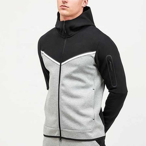 Conjunto Deportivo de Moda con Sudadera con Cremallera Completa y Pantalones Jogger, Diseño de Parches, Colores Personalizados, Sublimación, Calidad Premium, 100% Algodón Felpa, Unisex, Invierno - Product Image 6