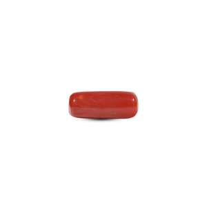 Natural Red Coral Oval Cabochon Loose Gemstone 6.35 Carat for Fine Jewelry - Product Image 1