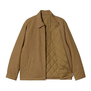 Vestes bomber d'hiver pour hommes fabriquées par le fabricant, en toile de coton délavée, style streetwear, veste de travail - Product Image 2