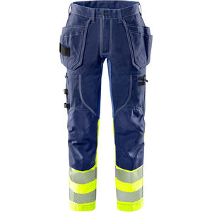 <b>High</b> Visibility Safety Heavy Duty Pants Reflective <b>Work</b> <b>Trousers</b> with Pockets for Construction Use Customized OEM Service Logo - Product Image 1
