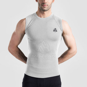 Camiseta de compresión para hombre con logotipo personalizado al por mayor, camiseta de compresión para entrenamiento más vendida para venta en línea - Product Image 1