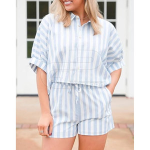 Conjunto de Shorts de Verano para Mujer 2026, Estilo Casual con Top a Juego y Material Transpirable - Product Image 4