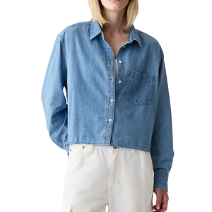 Camisa Vaquera para Mujer, Tela Vaquera Cómoda, Algodón Personalizable al por Mayor - Product Image 3