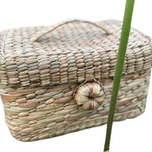 Water Hyacinth Woven Basket Set – Eco-Friendly Gift <b>Hamper</b>, Toiletries Storage - Product Image 2