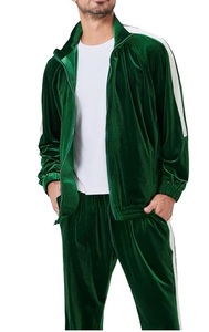 Premium Quality Oversize Zipper Style Streetwear Velvet Tracksuit Fitness Jogging <b>Velour</b> <b>Track</b> Suits For Girls Women Breathable - Product Image 3
