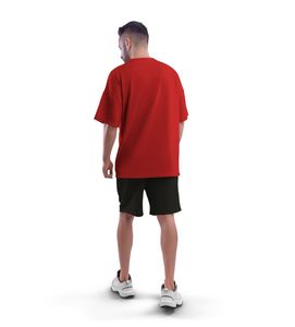 Camiseta de Algodón con Hombros Caídos, Estilo Urbano, Corte Holgado, Alta Calidad, Camiseta Oversize para Hombre, Logotipo Personalizado - Product Image 1