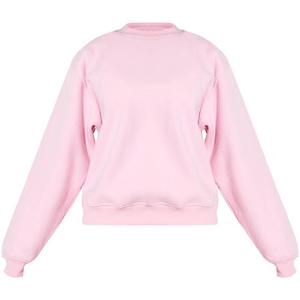 Custom Printed Top Black Women's Cotton Sweatshirt Women Loose and Leisure Classic Crew <b>Pullover</b> - Product Image 1