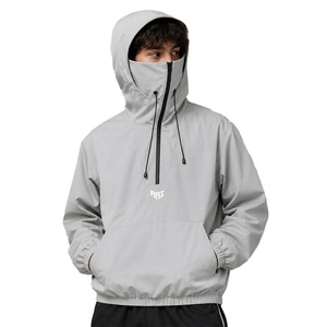 Chaqueta cortavientos táctica personalizada de moda 2026 con capucha tipo balaclava, impermeable, de nailon, para hombre, OEM, marca privada, al por mayor - Product Image 5