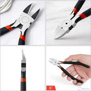 6 Inches Stainless Steel Heavy Duty <b>Wire</b> Cutters Snips Flush Cut Side Cutters Pliers for DIY Jewelry Making <b>Crafting</b> Floral - Product Image 6