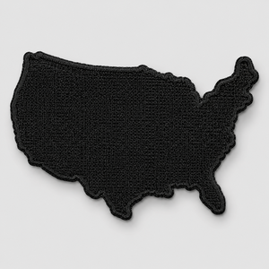 Patch brodé Oxytag USA Map, thermocollant, en tissu, forme irrégulière, cadeau, prix de gros personnalisé, patchs brodés OEM - Product Image 2