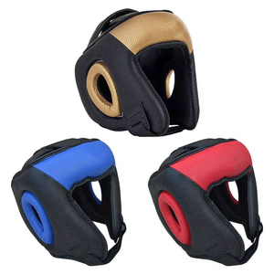 Protector de Cabeza de Boxeo MMA Transpirable de Piel de Vaca Unisex de Primera Calidad con Protección Profesional Personalizada - Product Image 1