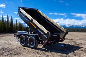 Remorque benne basculante hydraulique ultra-basse profil 7 x 14, capacité 7 tonnes, 4 côtés hauts, faible hauteur de pont, haute sécurité, pour le transport de produits agricoles en vrac - Product Image 6