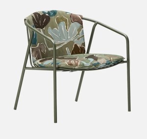 Modern Metal Frame Living Room <b>Chair</b> with Solid Back <b>Cushioned</b> Seat Minimalist Design Leisure Armchair for Home Furniture - Product Image 3