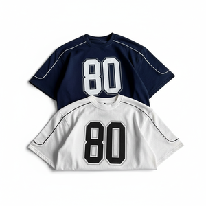 Maillots de football américains en polyester, dernière collection, coupe classique, maille unie, haute qualité, personnalisables, vente en gros - Product Image 2