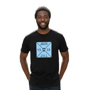 T-shirt graphique Jack and Jill Crossing en coton à manches courtes pour hommes, t-shirt d'été décontracté imprimé, haut à la mode - Product Image 3