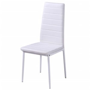 Juego de Mesa y Sillas de Comedor en Blanco y Negro, 4 Piezas, para el Comedor - Product Image 5