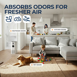 带有H13 HEPA过滤器的2合1空气净化器和家用加湿器，卧室，宠物，过敏，LED显示屏安静 - Product Image 4