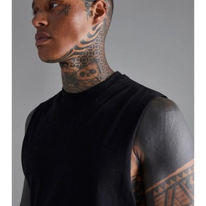 เสื้อกล้ามสำหรับยิมของผู้ชายที่ทันสมัยสำหรับการฝึกออกกำลังกายฟิตเนสพร้อมผ้านุ่มใส่สบายและระบายอากาศได้ดีดีไซน์ - Product Image 6