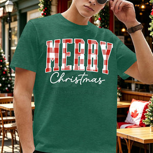 Soft <b>Christmas</b> Printed <b>T</b>-<b>Shirt</b> With Comfortable For Holiday Parties And Daily Wear <b>Christmas</b> Printed <b>T</b>-<b>Shirt</b> - Product Image 3