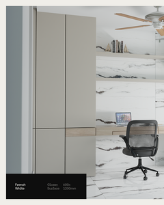 Azulejos de porcelana cerámica esmaltada con aspecto de mármol blanco de 60x120 cm, acabado brillante blanco francés, diseño Statuario de 600x1200 mm para suelo. - Product Image 3