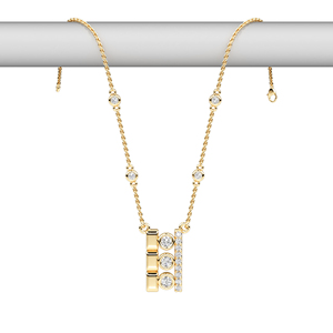 จี้เพชรธรรมชาติสุดหรูพร้อมสร้อยคอทอง 10K 14K 18K แพลตตินั่ม เงิน สำหรับผู้หญิง เครื่องประดับชั้นดี ดีไซน์หรูหราพรีเมียม - Product Image 6