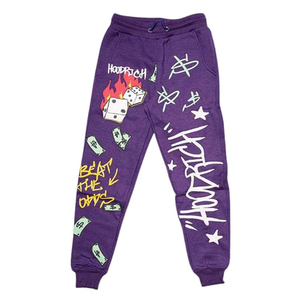 Conjunto Deportivo con Capucha Hoodrich Morado, Estampado, Estilo Urbano para Adultos, Ropa de Otoño - Product Image 4