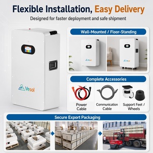 Batterie solaire LiFePO4 murale 5kWh 10kWh 15kWh 16kWh 5kW 51.2V 100Ah 200Ah 300Ah 314Ah Lithium-ion pour une meilleure énergie domestique - Product Image 5