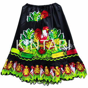 Jupe brodée tropicale personnalisée pour femme, style floral hawaïen, décontractée, pour l'été et la plage, vente en gros OEM de vêtements en vrac - Product Image 3
