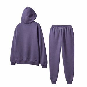 Ensembles de survêtements légers en molleton avec veste zippée et pantalon de jogging, 100% coton, confortables, pour la vente en gros - Product Image 2