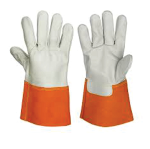 Guantes de Seguridad Unisex al por Mayor con Rayas de Caramelo, de Cuero de Vaca, Resistentes a Cortes y al Calor, Transpirables y Duraderos, de 14 Pulgadas - Product Image 3