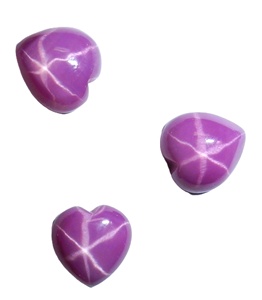 Cabocho de Corazón de Rubí Estrella de 10x10 mm, 5 Quilates, Creado en Laboratorio, Pulido, Opaco, con Efecto de Estrella de 6 Puntas para Joyería - Product Image 4