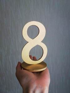 Silver Wedding <b>Table</b> Numbers, Wooden <b>Table</b> Numbers with Base, Laser Cut Custom <b>Table</b> Numbers, Elegant Wedding <b>Table</b> Decor - Product Image 4