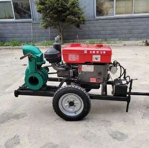Ensemble de pompe à eau d'irrigation sur remorque, moteur diesel refroidi par eau, 6 pouces (150 mm), à vendre à bas prix - Product Image 1