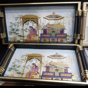 ชุดถาดไม้เก็บของทำมือดีไซน์คลาสสิกทรงสี่เหลี่ยมผืนผ้าแบบตั้งพื้นสามารถปรับแต่งความจุได้สำหรับห้องนั่งเล่น - Product Image 1