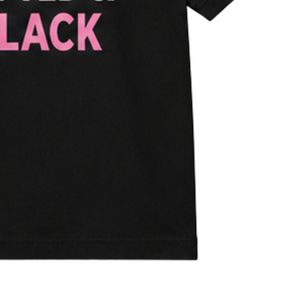 T-shirt noir à manches courtes et col rond pour filles, avec motif graphique, idéal pour l'école, le quotidien, le streetwear, vêtement confortable - Product Image 6