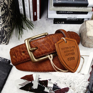 Cinturón de Cuero Vacuno Ecológico de Doble Cara, Estilo Retro Vintage, de Alta Calidad para Mujer - Product Image 2